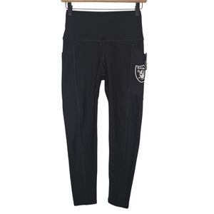 Certo Womens Black NFL Las Vegas Raiders Side Pocket Leggings Size Small